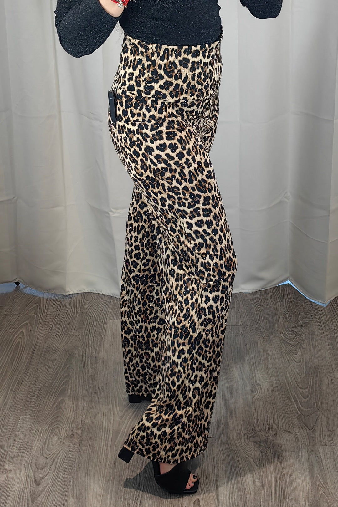 Pantalone Animalier Strass