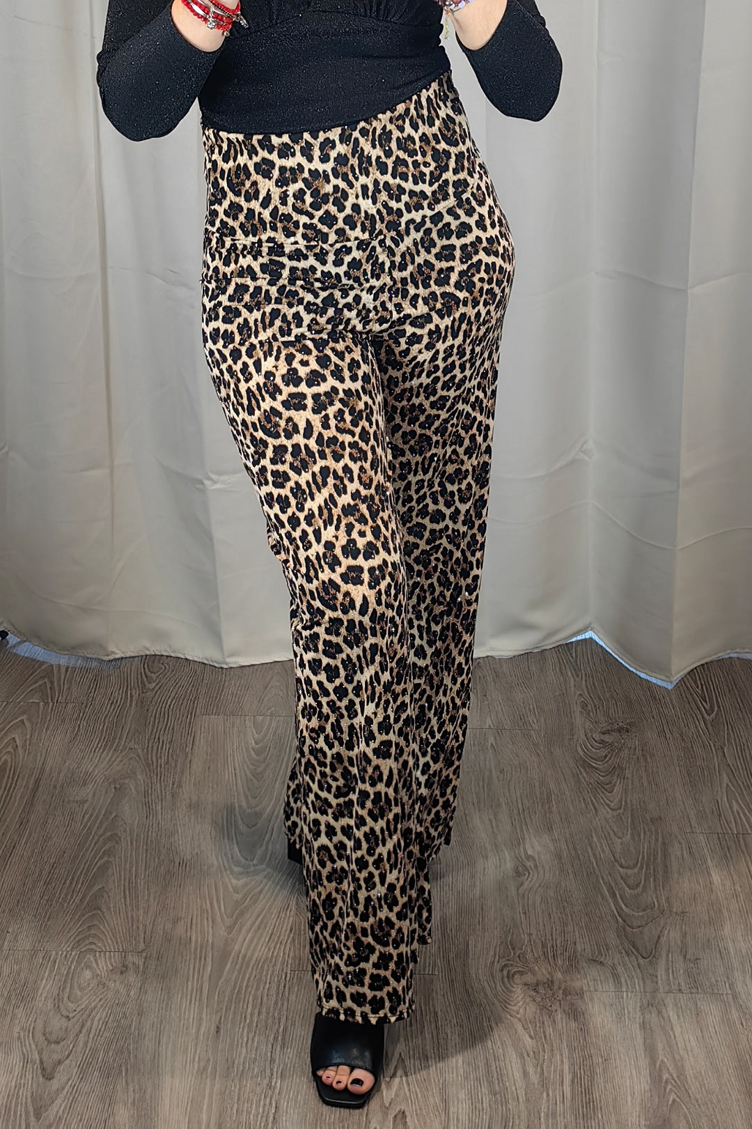 Pantalone Animalier Strass